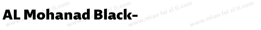 AL Mohanad Black字体转换